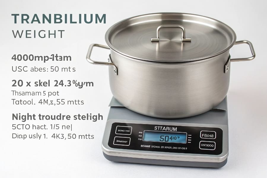 Comparing the weight of titanium and steel cookware