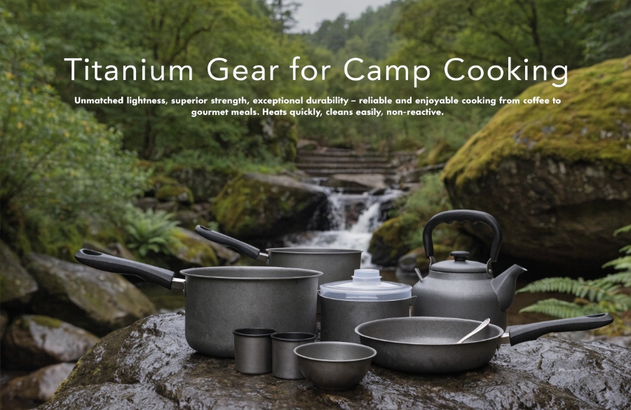 titanium camp cooking gear