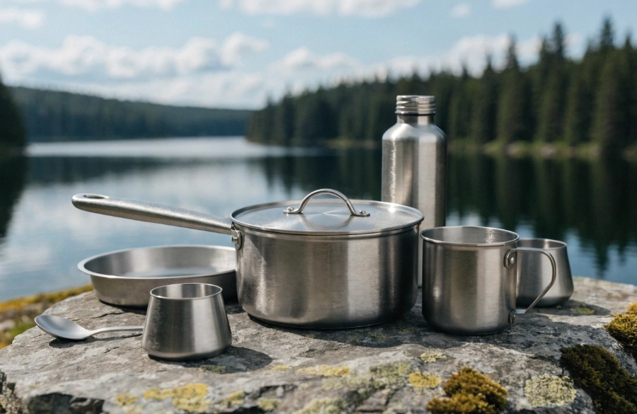 titanium camping cookware set